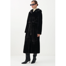 Шуба з норки Blackglama з капюшоном